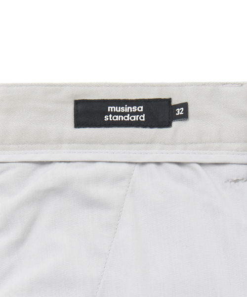 MUSINSA STANDARD（ムシンサスタンダード）の「テーパードCcinoパンツ[ライトグレー]（その他パンツ・メンズ・その他・26/27/28）」の9枚目の写真