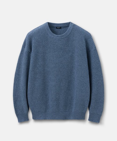 TAKEASY(テイクイージー)の「ラムスウールクルーネックオーバーニット(ヘッダーブルー)(ニット/セーター・メンズ・その他・LARGE/SMALL/MEDIUM)」の16枚目の写真