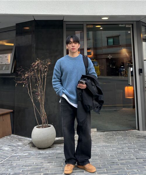 TAKEASY(テイクイージー)の「ラムスウールクルーネックオーバーニット(ヘッダーブルー)(ニット/セーター・メンズ・その他・LARGE/SMALL/MEDIUM)」の19枚目の写真