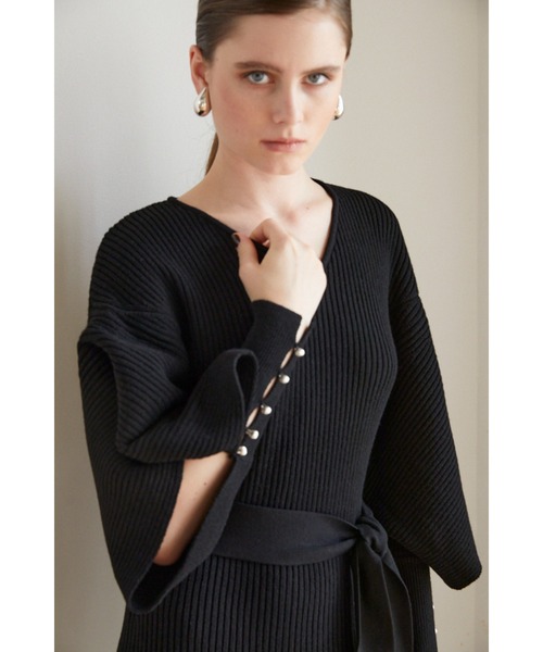 Margot Open Sleeve Knit Dress オープンスリーブニットドレス