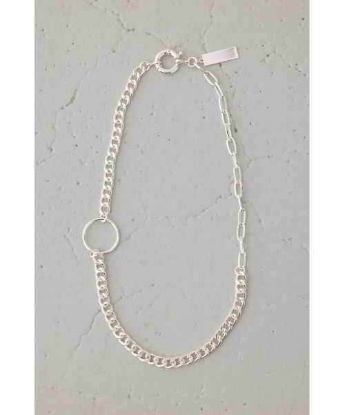 AZUL by moussy（アズールバイマウジー）の「ミックスチェーンネックレス（ネックレス・メンズ・ブラック/シルバー・FREE）」の10枚目の写真