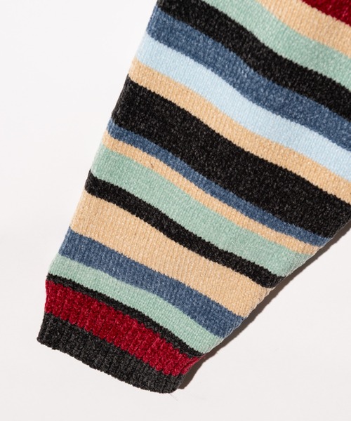 glamb（グラム）の「Mid Century Border Knit / ミッドセンチュリーボーダーニット（ニット/セーター・メンズ・ブルー・S/M/L）」の14枚目の写真