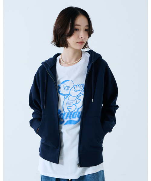 FRUIT OF THE LOOM(フルーツオブザルーム)の「【FRUIT OF THE LOOM/フルーツ オブ ザ ルーム】BASIC SWEAT ZIP HOODIE/パーカー/お出かけ/リラックス【WEB限定】(パーカー・レディース・アイボリー/グレー/ネイビー/ブラック・フリー)」の14枚目の写真