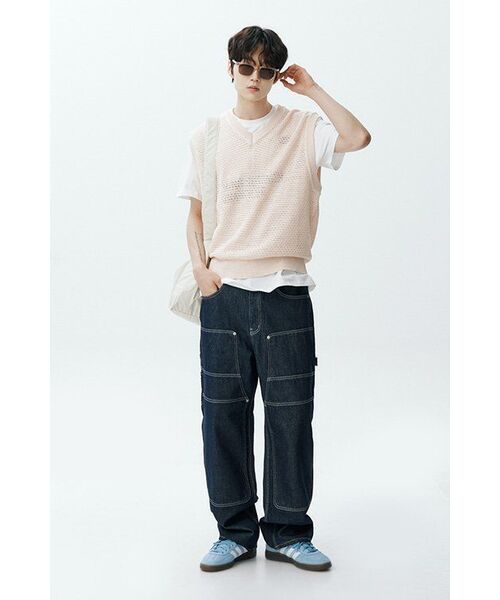 HISHANDER（ヒズハンダー）の「DOUBLE KNEE DENIM PANTS [Indigo]（デニムパンツ・メンズ・その他・1/2/3）」の16枚目の写真