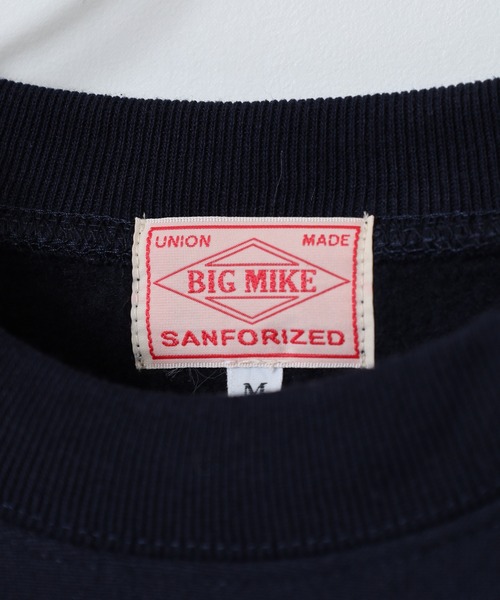 BIG MIKE(ビッグマイク)の「BIG MIKE ヘビーウェイト プルオーバートレーナー(スウェット・メンズ・ブラック/ネイビー/チャコール・L/M)」の9枚目の写真