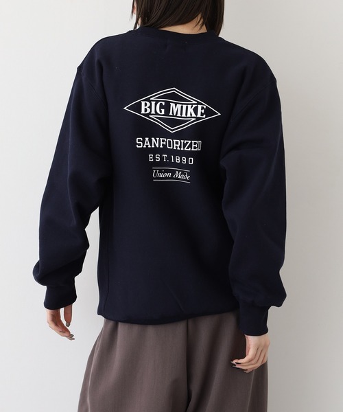 BIG MIKE(ビッグマイク)の「BIG MIKE ヘビーウェイト プルオーバートレーナー(スウェット・メンズ・ブラック/ネイビー/チャコール・L/M)」の20枚目の写真