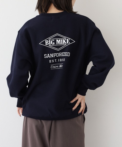 BIG MIKE(ビッグマイク)の「BIG MIKE ヘビーウェイト プルオーバートレーナー(スウェット・メンズ・ブラック/ネイビー/チャコール・L/M)」の21枚目の写真