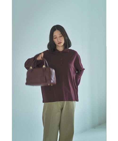 marjour(マージュール)の「CUT POLO TEE(Tシャツ/カットソー・レディース・バーガンディー・M)」の18枚目の写真