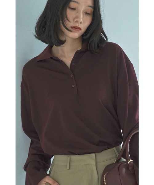 marjour(マージュール)の「CUT POLO TEE(Tシャツ/カットソー・レディース・バーガンディー・M)」の17枚目の写真