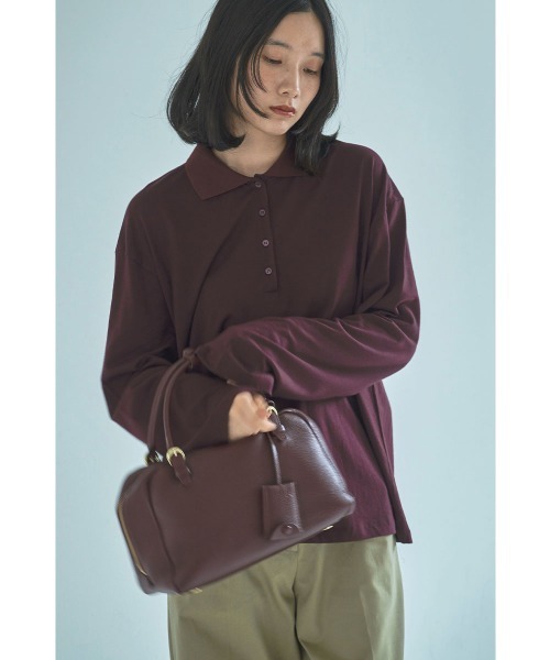 marjour(マージュール)の「CUT POLO TEE(Tシャツ/カットソー・レディース・バーガンディー・M)」の16枚目の写真