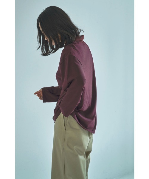 marjour(マージュール)の「CUT POLO TEE(Tシャツ/カットソー・レディース・バーガンディー・M)」の15枚目の写真