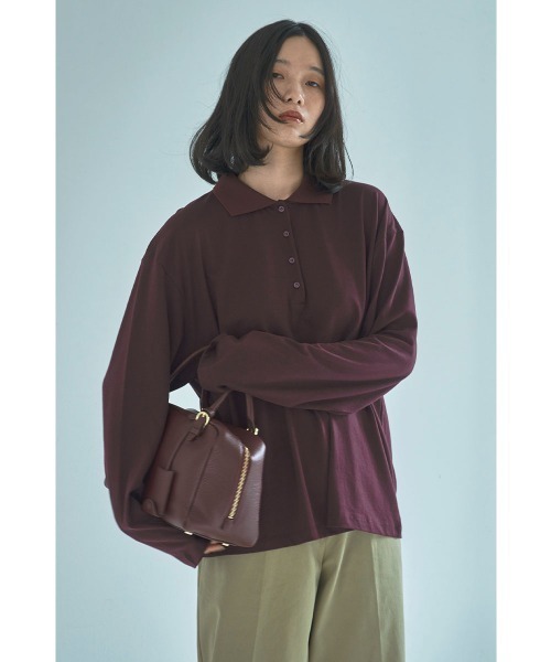marjour(マージュール)の「CUT POLO TEE(Tシャツ/カットソー・レディース・バーガンディー・M)」の14枚目の写真