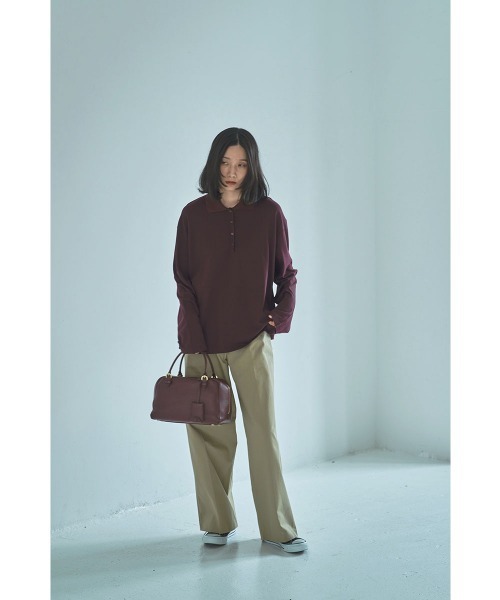 marjour(マージュール)の「CUT POLO TEE(Tシャツ/カットソー・レディース・バーガンディー・M)」の13枚目の写真