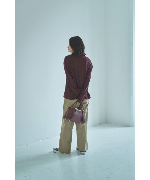 marjour(マージュール)の「CUT POLO TEE(Tシャツ/カットソー・レディース・バーガンディー・M)」の8枚目の写真