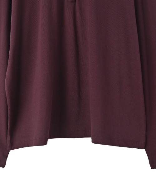 marjour(マージュール)の「CUT POLO TEE(Tシャツ/カットソー・レディース・バーガンディー・M)」の3枚目の写真