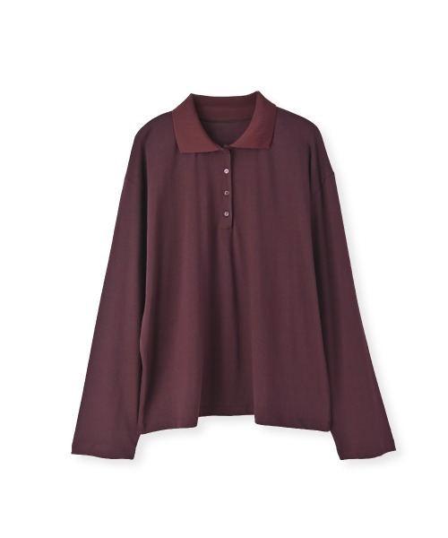 marjour(マージュール)の「CUT POLO TEE(Tシャツ/カットソー・レディース・バーガンディー・M)」の7枚目の写真