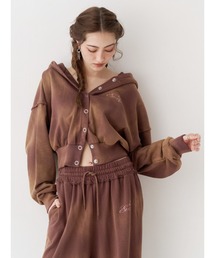 EVRIS | パウダーショートスウェットフーディー【セットアップ着用可能】(パーカー)