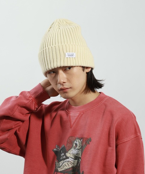 BAYFLOW（ベイフロー）の「ベーシックアクリルワッチ（ニットキャップ/ビーニー・メンズ・グレー/ブラック/ブラウン/オレンジ/アイボリー・FREE）」の4枚目の写真