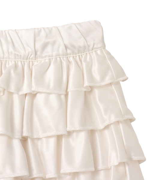 adidas(アディダス)の「adidas LACE RUFFLE MINI SKIRT / アディダス レース ラッフル ミニ スカート(スカート・レディース・ホワイト・L/M/S)」の5枚目の写真
