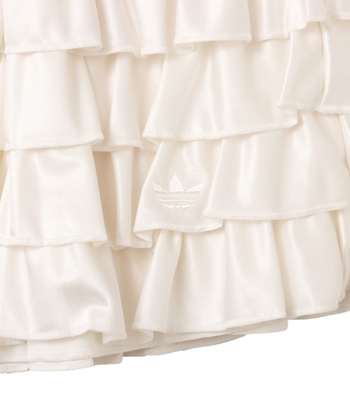 adidas(アディダス)の「adidas LACE RUFFLE MINI SKIRT / アディダス レース ラッフル ミニ スカート(スカート・レディース・ホワイト・L/M/S)」の6枚目の写真