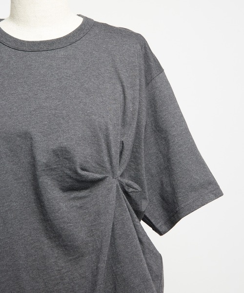 gomme（ゴム）の「クシュドＴ（Tシャツ/カットソー・レディース・チャコールグレー/ブラック/ホワイト/オレンジ・MEDIUM）」の13枚目の写真