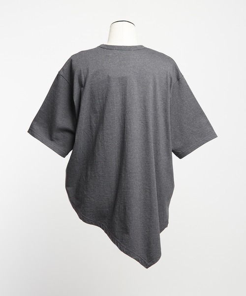 gomme（ゴム）の「クシュドＴ（Tシャツ/カットソー・レディース・チャコールグレー/ブラック/ホワイト/オレンジ・MEDIUM）」の11枚目の写真