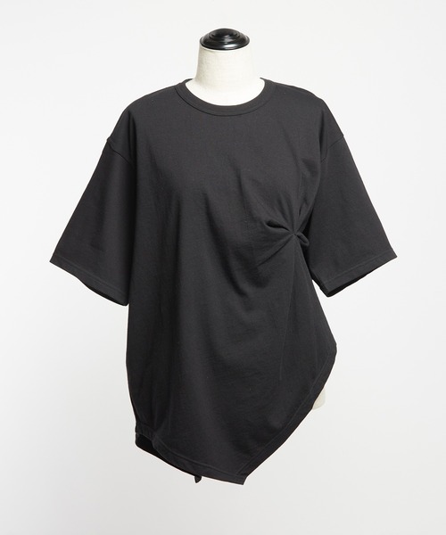 gomme（ゴム）の「クシュドＴ（Tシャツ/カットソー・レディース・チャコールグレー/ブラック/ホワイト/オレンジ・MEDIUM）」の14枚目の写真