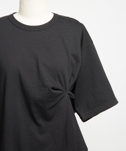 gomme（ゴム）の「クシュドＴ（Tシャツ/カットソー・レディース・チャコールグレー/ブラック/ホワイト/オレンジ・MEDIUM）」の17枚目の写真