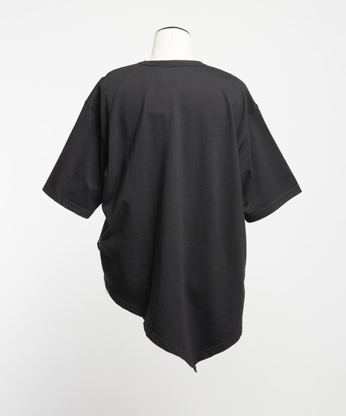 gomme（ゴム）の「クシュドＴ（Tシャツ/カットソー・レディース・チャコールグレー/ブラック/ホワイト/オレンジ・MEDIUM）」の15枚目の写真