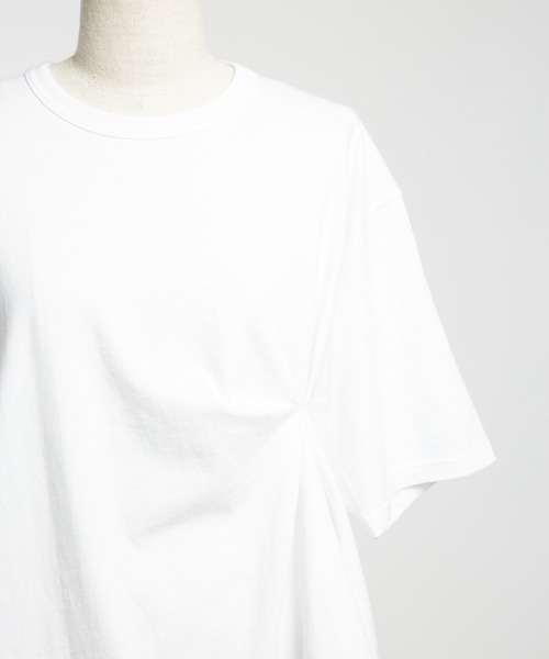 gomme（ゴム）の「クシュドＴ（Tシャツ/カットソー・レディース・チャコールグレー/ブラック/ホワイト/オレンジ・MEDIUM）」の8枚目の写真