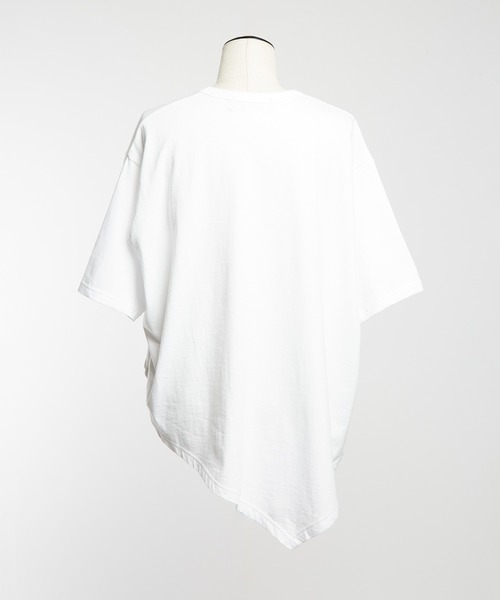 gomme（ゴム）の「クシュドＴ（Tシャツ/カットソー・レディース・チャコールグレー/ブラック/ホワイト/オレンジ・MEDIUM）」の7枚目の写真