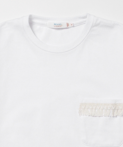 BEAMS LIGHTS Men's（ビームスライツ メンズ）の「BEAMS LIGHTS / フリンジポケットクルーネックTシャツ（日本製）（Tシャツ/カットソー・メンズ・ホワイト/オリーブ・X-LARGE/SMALL/MEDIUM/LARGE）」の18枚目の写真