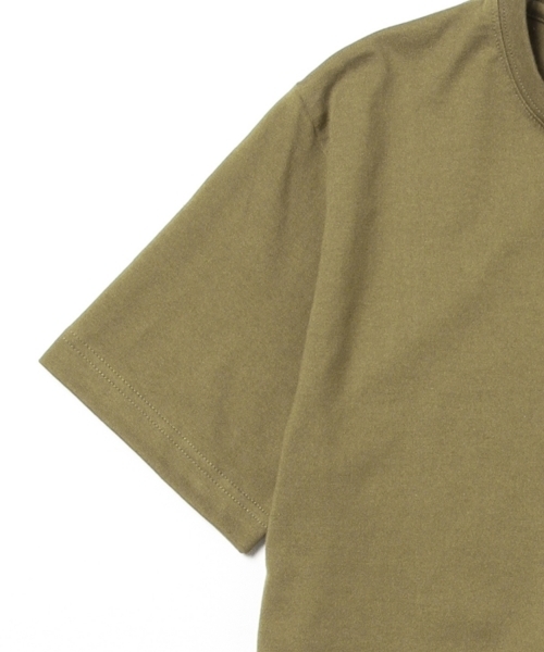 BEAMS LIGHTS Men's（ビームスライツ メンズ）の「BEAMS LIGHTS / フリンジポケットクルーネックTシャツ（日本製）（Tシャツ/カットソー・メンズ・ホワイト/オリーブ・X-LARGE/SMALL/MEDIUM/LARGE）」の14枚目の写真