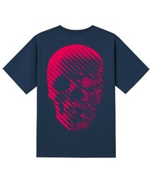 KAN6312（カン6312）の「KTN0145 スカルレイン 半袖Tシャツ - ネイビー（Tシャツ/カットソー）」