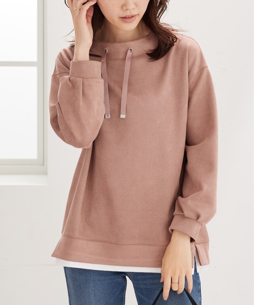 BELLUNA PLUS(ベルーナ)の「スエード調重ね着風プルオーバー(Tシャツ/カットソー・レディース・グリーン/アイボリー/ピンク・MEDIUM/LARGE/X-LARGE)」の19枚目の写真