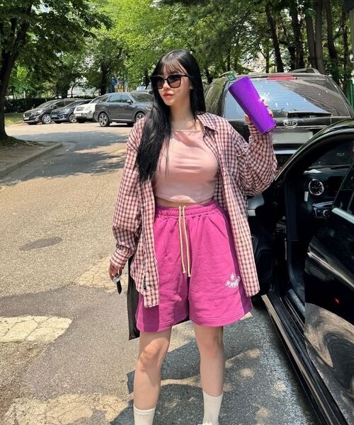 GOLDEN SNSHINE(ゴールデン サンシャイン)の「Sunshine sweat shorts_Purple(その他パンツ・レディース・その他・MEDIUM/LARGE)」の3枚目の写真
