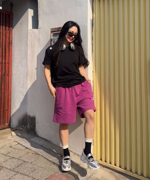 GOLDEN SNSHINE(ゴールデン サンシャイン)の「Sunshine sweat shorts_Purple(その他パンツ・レディース・その他・MEDIUM/LARGE)」の5枚目の写真