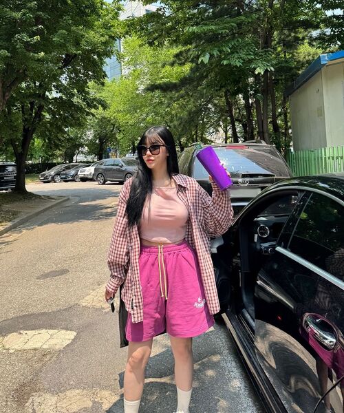 GOLDEN SNSHINE(ゴールデン サンシャイン)の「Sunshine sweat shorts_Purple(その他パンツ・レディース・その他・MEDIUM/LARGE)」の6枚目の写真