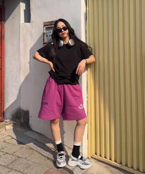 GOLDEN SNSHINE(ゴールデン サンシャイン)の「Sunshine sweat shorts_Purple(その他パンツ・レディース・その他・MEDIUM/LARGE)」の7枚目の写真