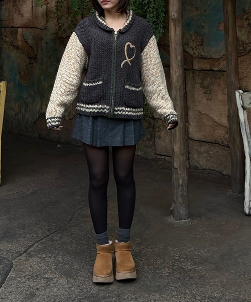 Gaphos (ガフォス)の「ハートカウチンニットジャケット(ニット/セーター・メンズ・グリーン・1/2)」の15枚目の写真