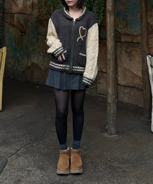 Gaphos (ガフォス)の「ハートカウチンニットジャケット(ニット/セーター・メンズ・グリーン・1/2)」の16枚目の写真