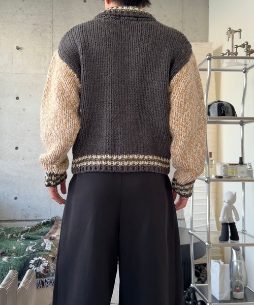 Gaphos (ガフォス)の「ハートカウチンニットジャケット(ニット/セーター・メンズ・グリーン・1/2)」の22枚目の写真