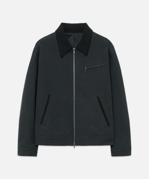 DRAW FIT（ドローフィット）の「コントラストワークトラッカージャケット [D.GREY]（デニムジャケット・メンズ・その他・LARGE/X-LARGE/MEDIUM）」の4枚目の写真