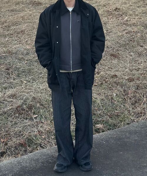 DRAW FIT（ドローフィット）の「コントラストワークトラッカージャケット [D.GREY]（デニムジャケット・メンズ・その他・LARGE/X-LARGE/MEDIUM）」の5枚目の写真