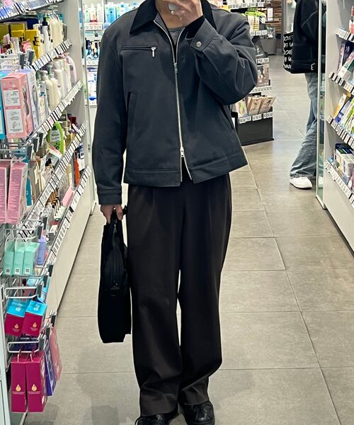 DRAW FIT（ドローフィット）の「コントラストワークトラッカージャケット [D.GREY]（デニムジャケット・メンズ・その他・LARGE/X-LARGE/MEDIUM）」の6枚目の写真