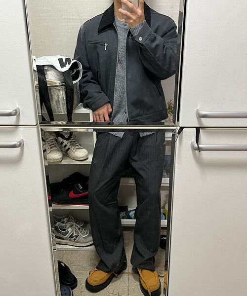 DRAW FIT（ドローフィット）の「コントラストワークトラッカージャケット [D.GREY]（デニムジャケット・メンズ・その他・LARGE/X-LARGE/MEDIUM）」の9枚目の写真