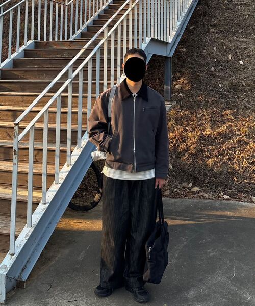 DRAW FIT（ドローフィット）の「コントラストワークトラッカージャケット [D.GREY]（デニムジャケット・メンズ・その他・LARGE/X-LARGE/MEDIUM）」の11枚目の写真