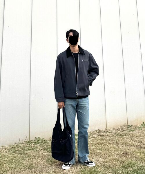 DRAW FIT（ドローフィット）の「コントラストワークトラッカージャケット [D.GREY]（デニムジャケット・メンズ・その他・LARGE/X-LARGE/MEDIUM）」の17枚目の写真