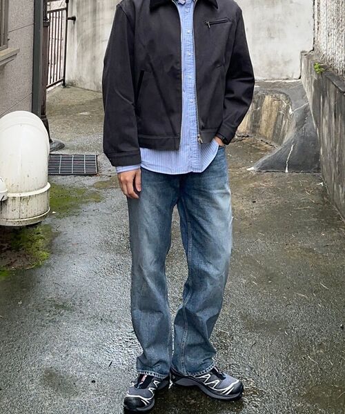 DRAW FIT（ドローフィット）の「コントラストワークトラッカージャケット [D.GREY]（デニムジャケット・メンズ・その他・LARGE/X-LARGE/MEDIUM）」の19枚目の写真