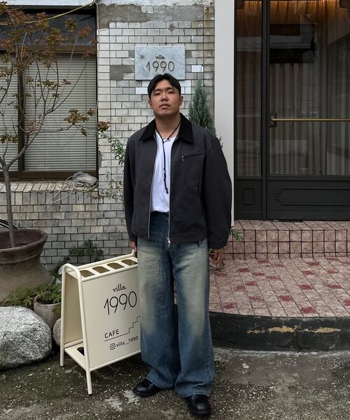 DRAW FIT（ドローフィット）の「コントラストワークトラッカージャケット [D.GREY]（デニムジャケット・メンズ・その他・LARGE/X-LARGE/MEDIUM）」の21枚目の写真